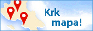 Ostrov Krk mapa